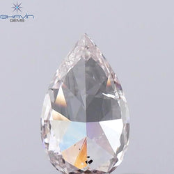 GIA Certified 0.33 CT Pear Diamond Brownish Pink Color Natural Loose Diamond (5.79 MM)