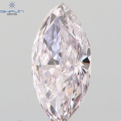 0.08 CT Marquise Shape Natural Loose Diamond Pink Color SI2 Clarity (4.40 MM)