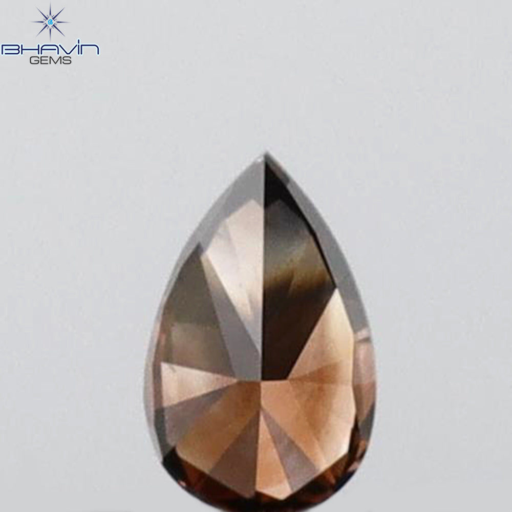 0.11 CT Pear Shape Natural Diamond Red Color VS1 Clarity (3.70 MM)