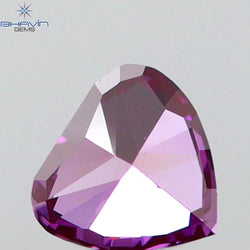 0.09 CT Heart Shape Enhanced Pink Color Natural Loose Diamond VS1 Clarity (2.60 MM)