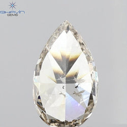 0.70 CT Pear Shape Natural Diamond Brown Color I1 Clarity (7.72 MM)