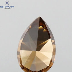 0.27 CT Pear Shape Natural Diamond Red Color VS2 Clarity (5.15 MM)