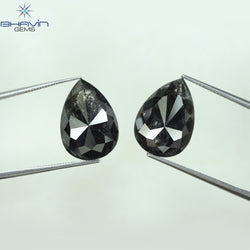 17.91 CT Pear Shape Natural Loose Diamond Salt And Pepper Color