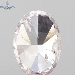 0.12 CT Oval Shape Natural Diamond Pink Color I1 Clarity (3.65 MM)