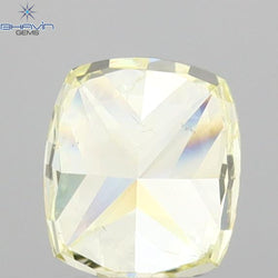 0.70 CT Cushion Shape Natural Diamond Yellow Color VS2 Clarity (5.11 MM)