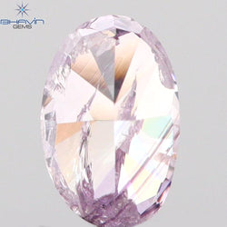 0.15 CT Oval Shape Natural Diamond Pink Color I2 Clarity (3.77 MM)