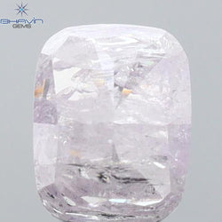 0.85 CT Cushion Shape Natural Loose Diamond Pink Color I3 Clarity (5.78 MM)
