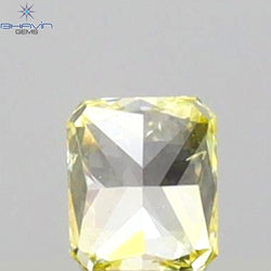0.11 CT Radiant Shape Natural Diamond Yellow Color VS1 Clarity (2.83 MM)