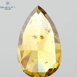 0.65 CT Pear Shape Natural Diamond Green (Chameleon) Color SI2 Clarity (4.20 MM)