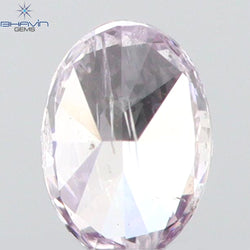 0.09 CT Oval Shape Natural Diamond Pink Color SI2 Clarity (3.38 MM)