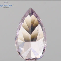 0.14 CT Pear Shape Natural Diamond Pink Color SI1 Clarity (4.42 MM)