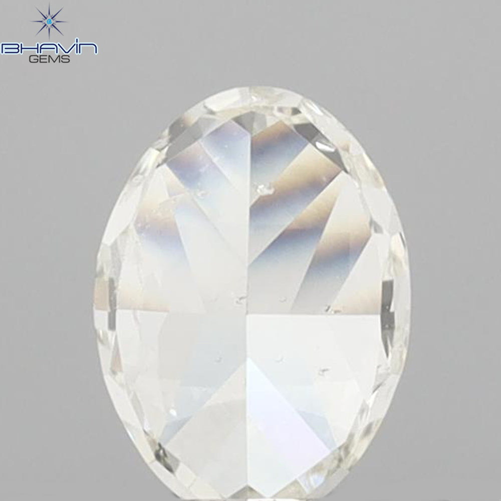 0.53 CT Oval Shape Natural Diamond Yellow Color SI1 Clarity (5.78 MM)