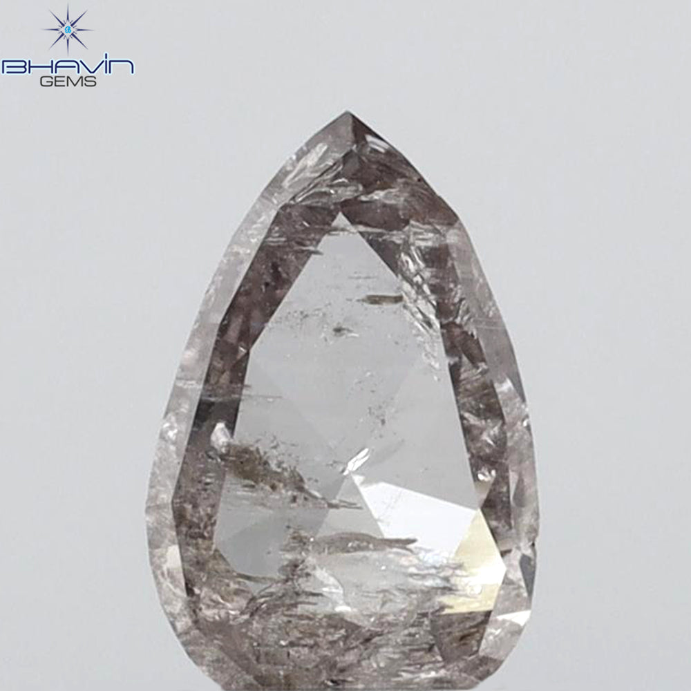 0.48 CT Pear Shape Natural Diamond Pink Color I2 Clarity (7.53 MM)