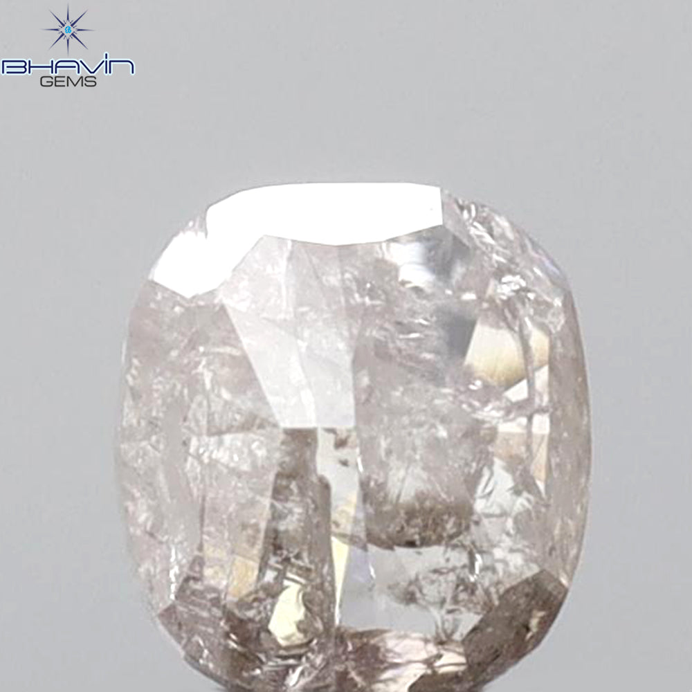 0.54 CT Cushion Shape Natural Diamond Pink Color I3 Clarity (4.67 MM)