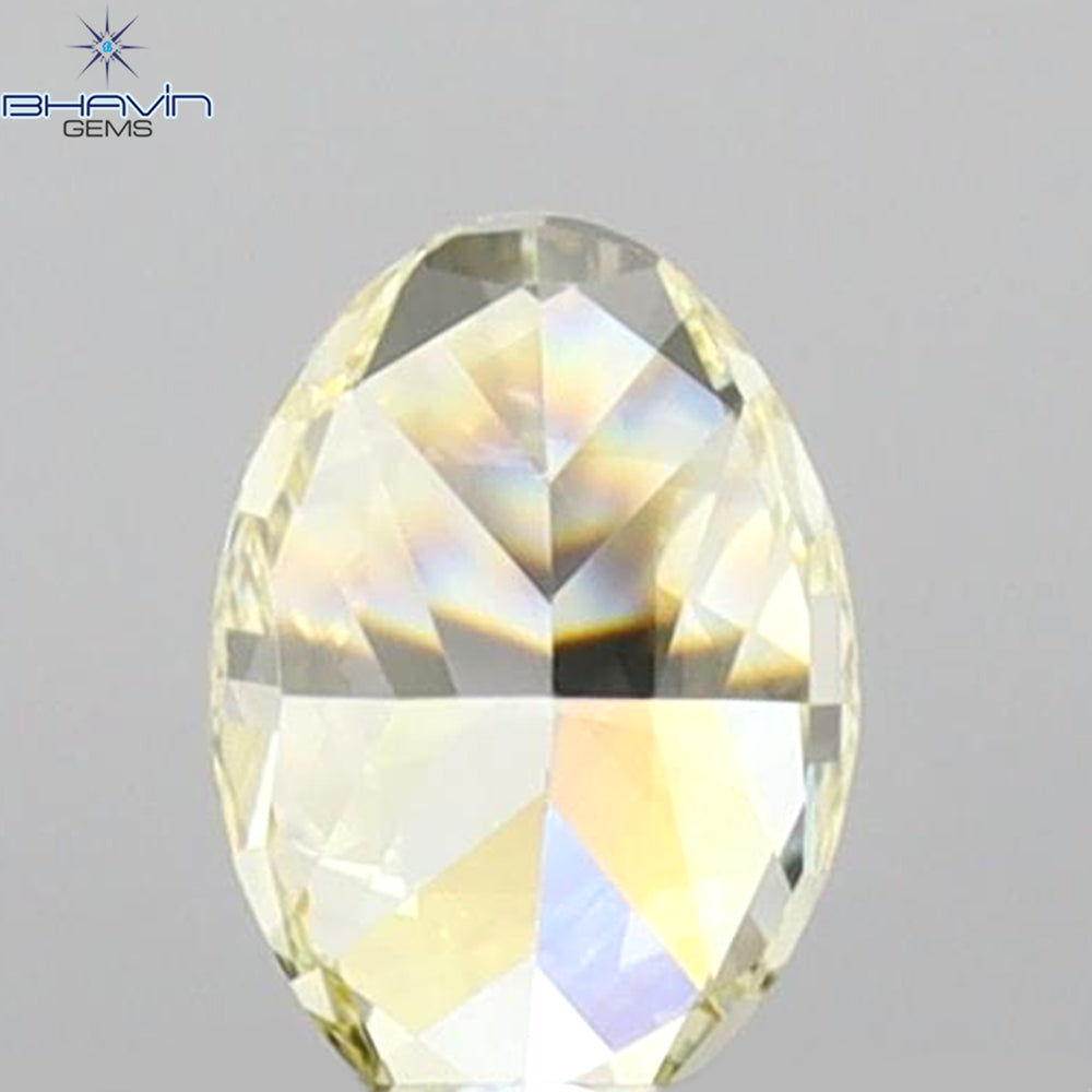0.31 CT Oval Shape Natural Diamond Yellow Color VS1 Clarity (4.88 MM)