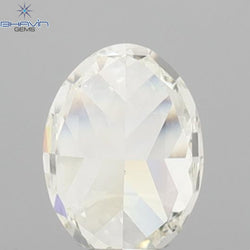0.41 CT Oval Shape Natural Diamond Yellow Color VVS1 Clarity (5.18 MM)
