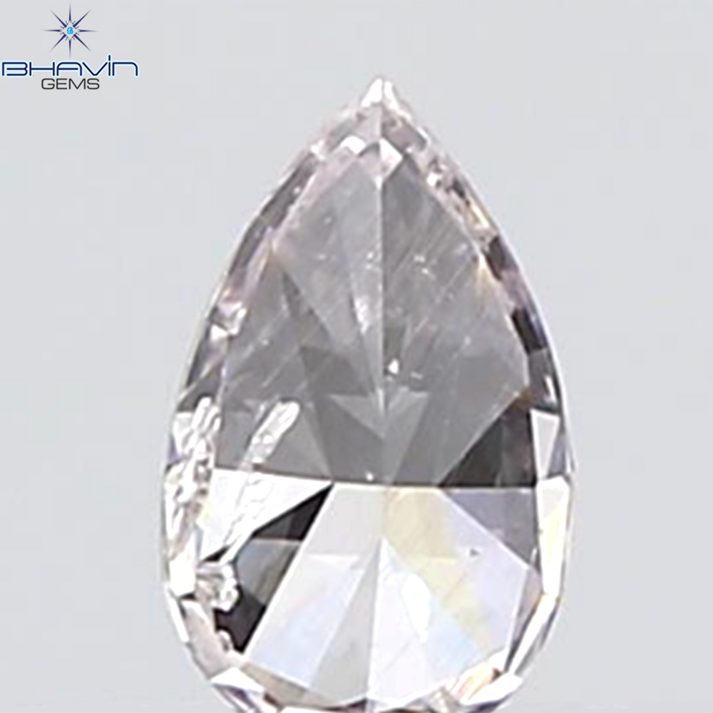 GIA Certified 0.26 CT Pear Diamond Pink Color Natural Loose Diamond (5.37 MM)