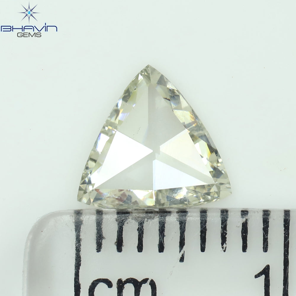 0.12 CT トライアングル シェイプ ナチュラル ダイヤモンド グリーン カラー SI2 クラリティ (3.44 MM)
