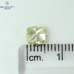 1.02 CT Cushion Shape Natural Diamond Yellow Color SI2 Clarity (5.90 MM)
