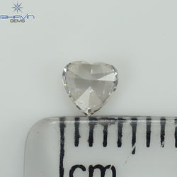 0.23 CT Heart Shape Natural Diamond Pink Color SI1 Clarity (3.98 MM)