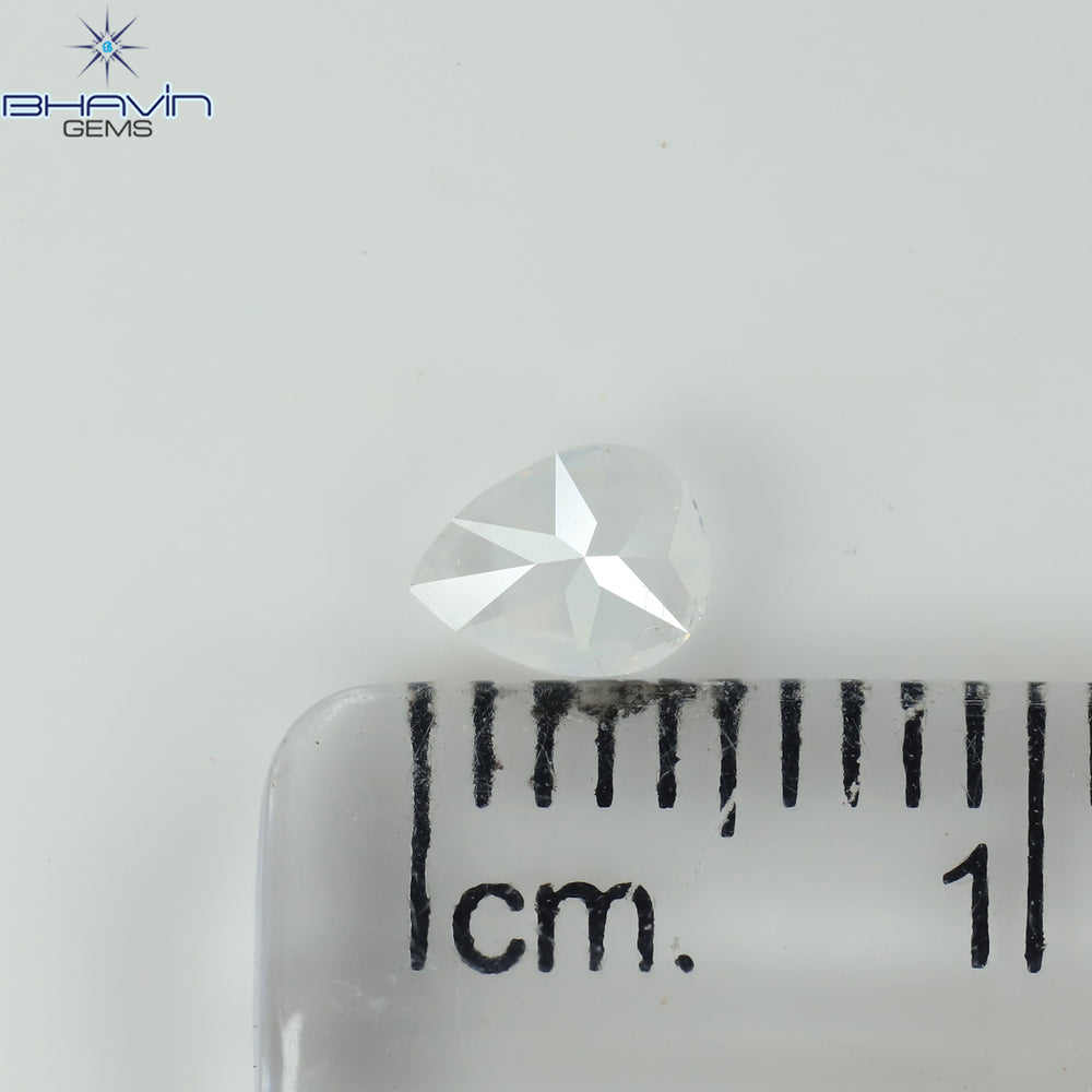 0.34 CT Pear Shape Natural Diamond White Color VS2 Clarity (4.94 MM)