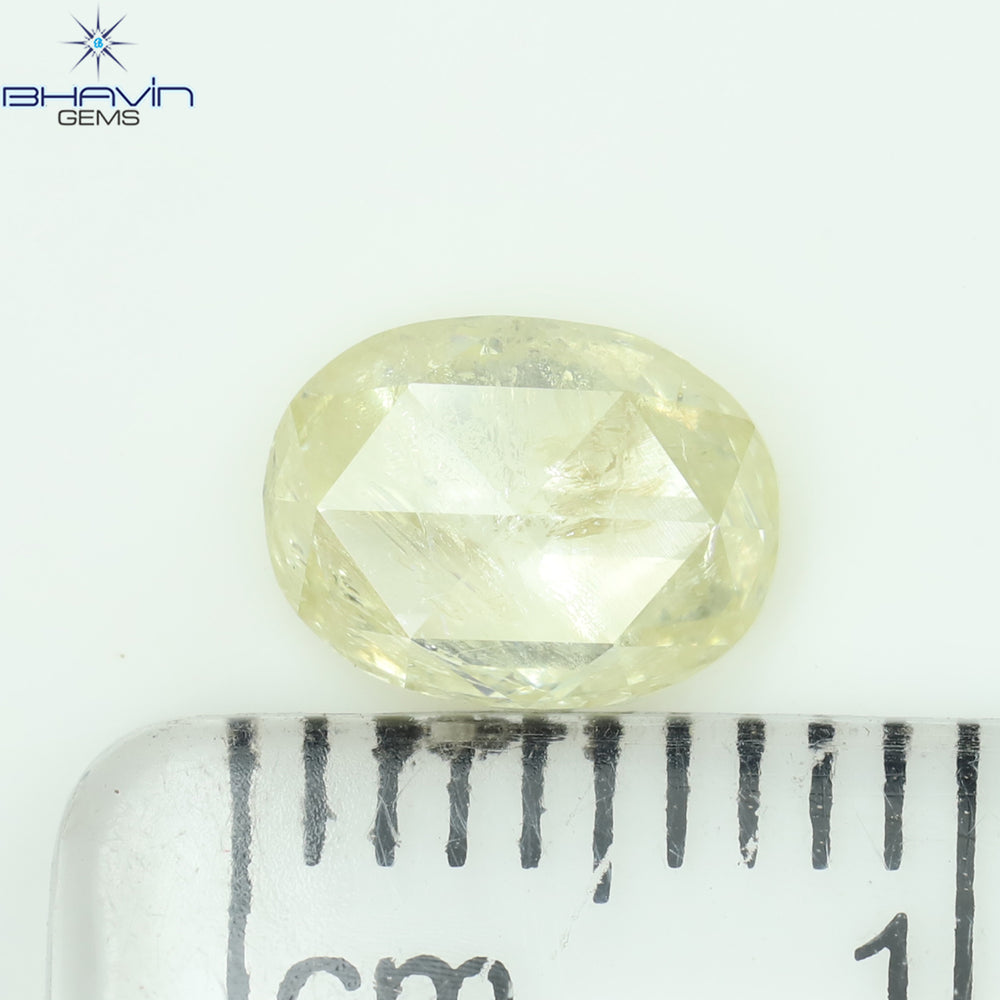0.93 CT Oval Shape Natural Diamond Yellow Color I3 Clarity (7.18 MM)