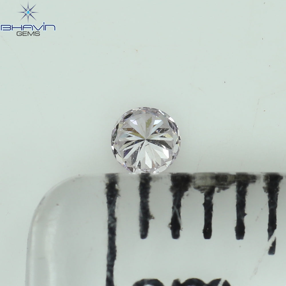 0.03 CT Round Shape Natural Diamond Pink Color VS2 Clarity (1.73 MM)