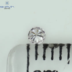 0.03 CT Round Shape Natural Diamond Pink Color VS2 Clarity (1.73 MM)