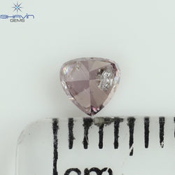 0.29 CT Heart Shape Natural Diamond Pink Color I2 Clarity (4.05 MM)
