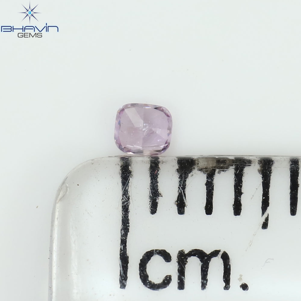 0.04 CT Cushion Shape Natural Diamond Pink Color I1 Clarity (2.05 MM)