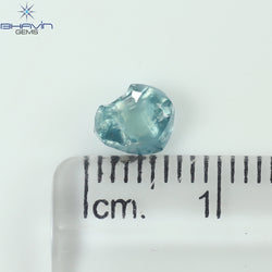 0.49 CT ラフシェイプ ナチュラル ダイヤモンド ピンク色 I3 クラリティ (4.90 MM)