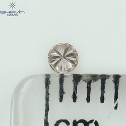 0.04 CT Round Shape Natural Diamond Pink Color SI2 Clarity (2.22 MM)
