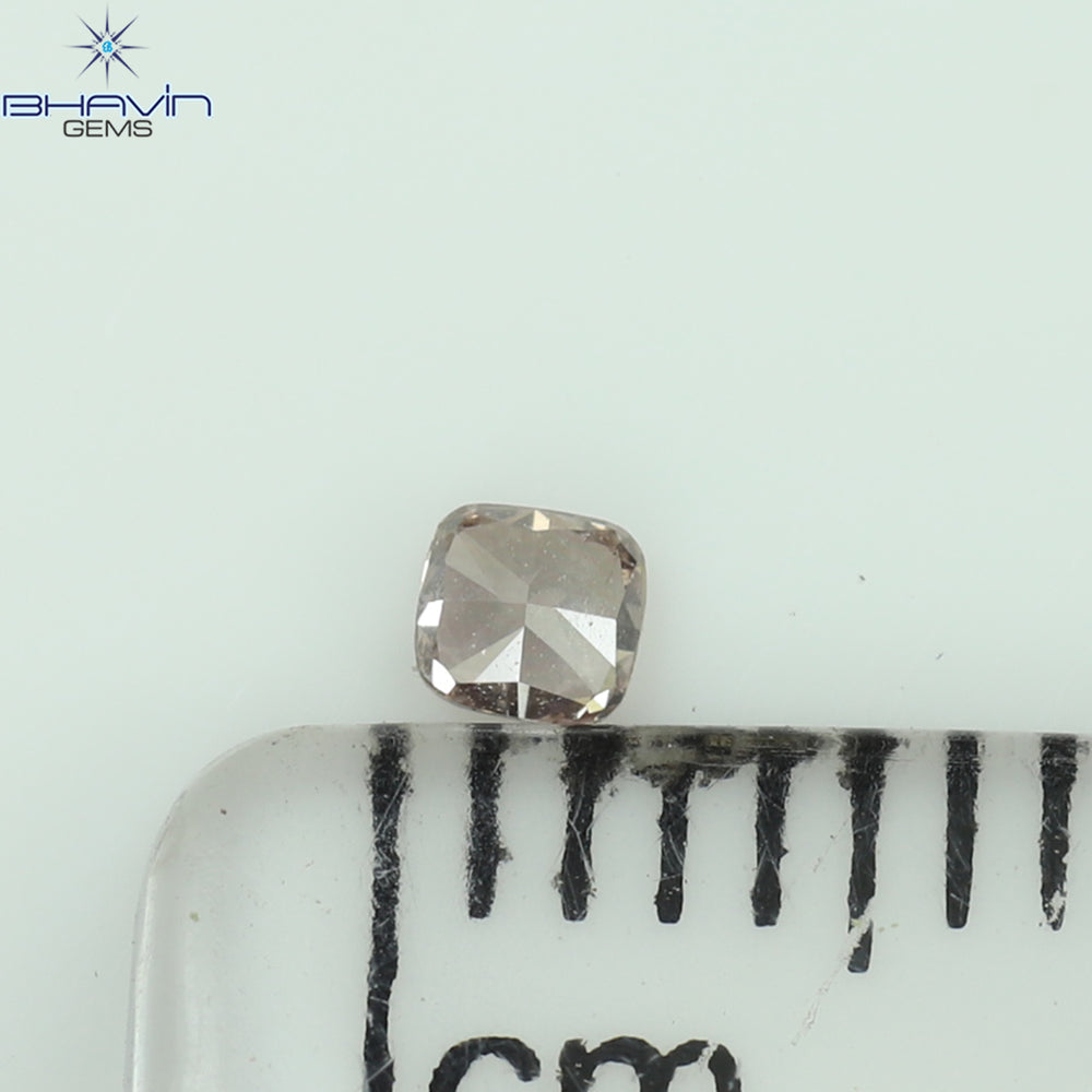 0.07 CT Cushion Shape Natural Diamond Pink Color SI1 Clarity (2.37 MM)
