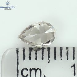GIA Certified 0.50 CT Pear Diamond Pink Color Natural Loose Diamond (6.17 MM)