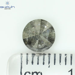 0.99 CT Round Shape Natural Diamond Salt And Papper Color I3 Clarity (6.00 MM)