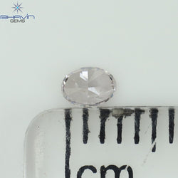 0.10 CT Oval Shape Natural Diamond Pink Color SI1 Clarity (3.26 MM)