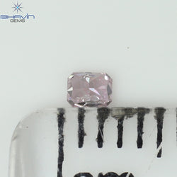 0.05 CT Radiant Shape Natural Diamond Pink Color VS2 Clarity (2.27 MM)