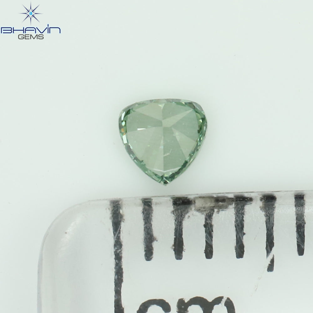 0.09 CT Heart Shape Enhance Green Color VS1 Clarity (2.55 MM)
