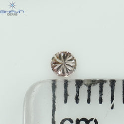 0.04 CT Round Shape Natural Diamond Pink Color SI1 Clarity (2.25 MM)