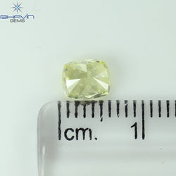 1.01 CT Cushion Shape Natural Diamond Yellow Color I2 Clarity (5.78 MM)