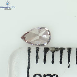 0.11 CT Pear Shape Natural Diamond Pink Color VS2 Clarity (3.90 MM)
