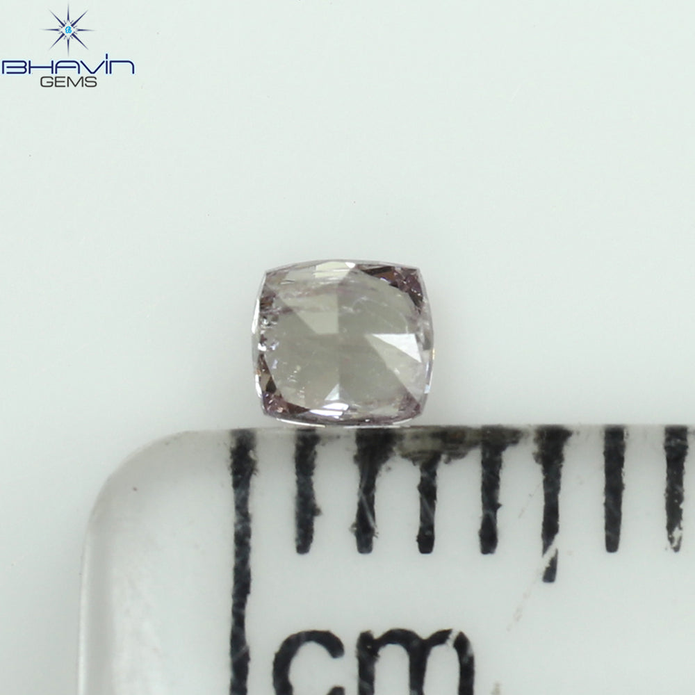 0.14 CT Cushion Shape Natural Diamond Pink Color I2 Clarity (2.95 MM)