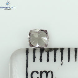 0.14 CT Cushion Shape Natural Diamond Pink Color I2 Clarity (2.95 MM)
