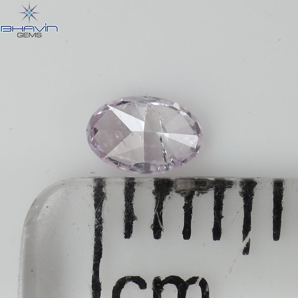 0.15 CT Oval Shape Natural Diamond Pink Color I2 Clarity (3.97 MM)