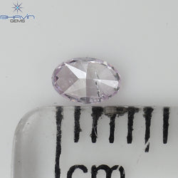 0.15 CT Oval Shape Natural Diamond Pink Color I2 Clarity (3.97 MM)