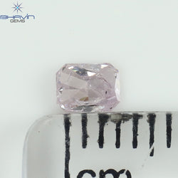 0.20 CT Radiant Shape Natural Diamond Pink Color I2 Clarity (3.76 MM)