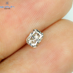 0.25 CT Radiant Shape Natural Diamond Pink Color SI2 Clarity (4.00 MM)