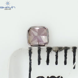 0.09 CT Cushion Shape Natural Diamond Pink Color SI2 Clarity (2.42 MM)