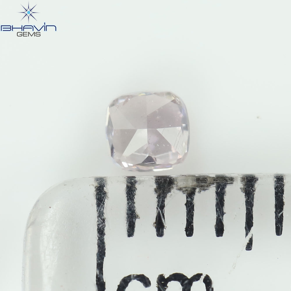 0.14 CT Cushion Shape Natural Diamond Pink Color SI2 Clarity (2.83 MM)