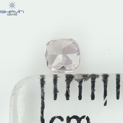 0.14 CT Cushion Shape Natural Diamond Pink Color SI2 Clarity (2.83 MM)